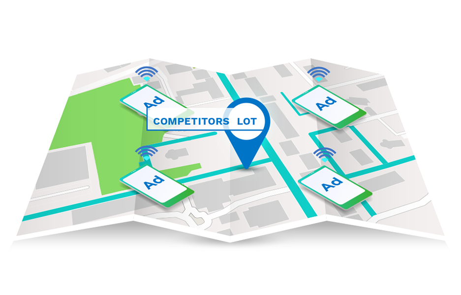 Geo Conquesting to target audiences in your competitor's location