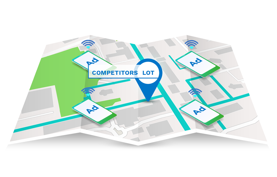 Geo Conquesting Geo Conquesting to target audiences in your competitor's location